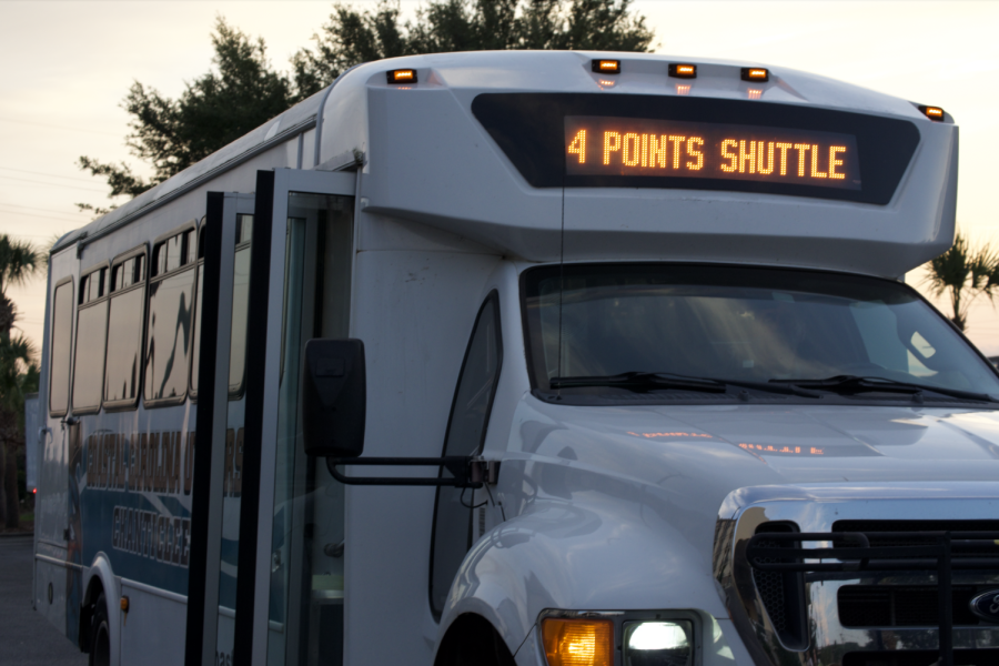 The Four Points shuttle stops running for students at 11 p.m.
