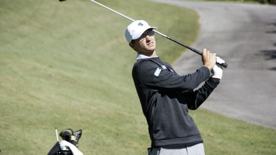 Senior Seth Taylor at the Bank of Tennessee Intercollegiate.