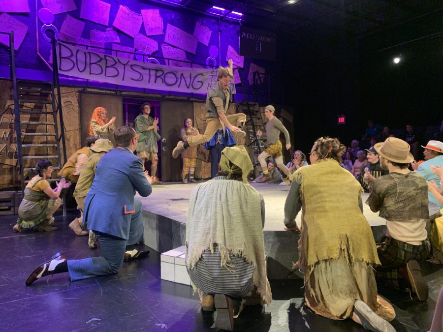 The Department of Theatre gave an energetic performance of “Urinetown: The Musical” during their opening weekend from Nov. 4-6.