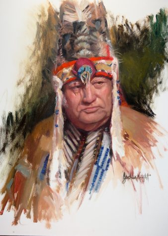 CCU artist honors Waccamaw Tribe with oil painting gift