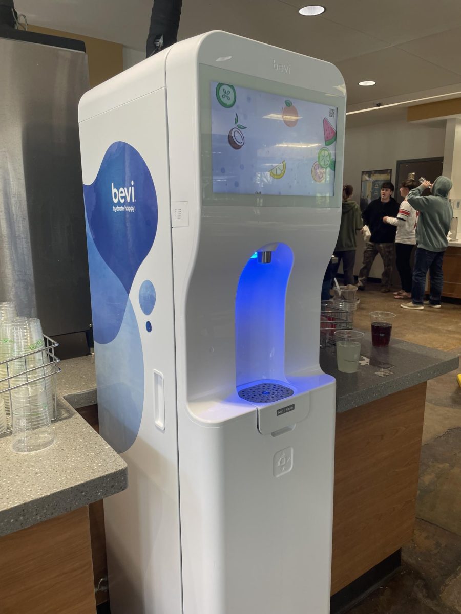 The Bevi water machine in Hicks Dining Hall.