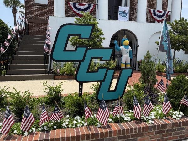 Conway decorates downtown in support of the Chanticleers.