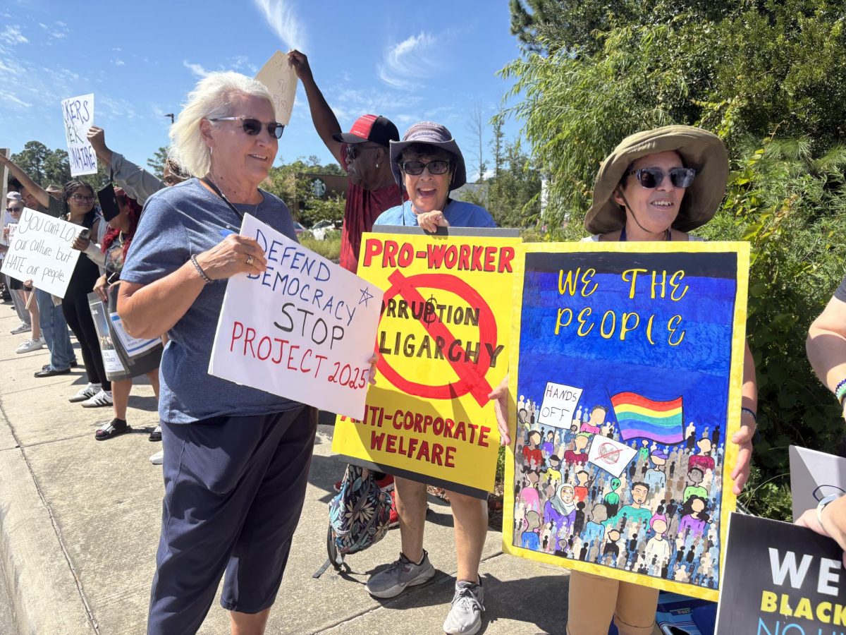 Community members excited to stand up for what they believe in. 
