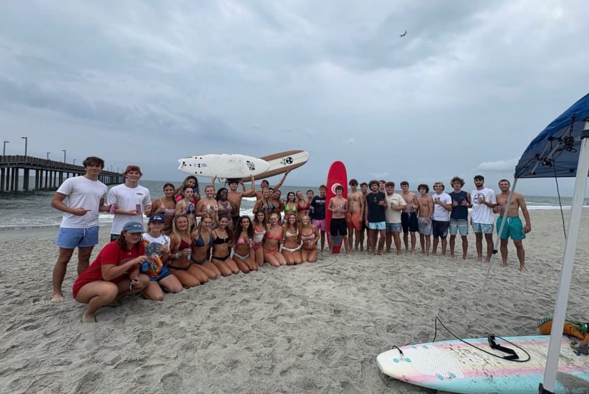 Coastal Surf Club takes a group photo to on one of their many adventures
Photo provided by Marin Sanderfoot