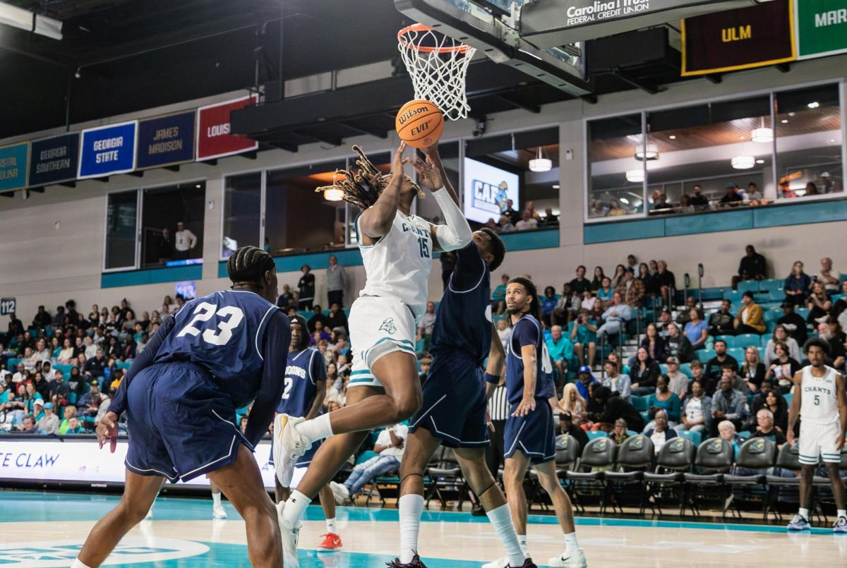 Forward Derrick Green attempts a layup. 