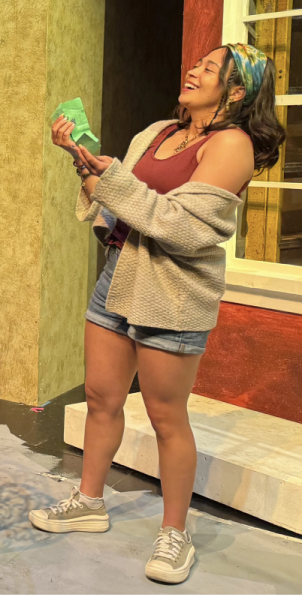 Lizbeth Montes performing in the last few 
minutes of Rhinoceros. Photo provided by Hannah Rak.